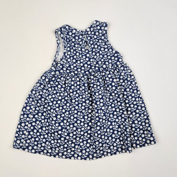 Winter Water Factory Organic Cotton Blueberry Vines Sleeveless Dress sz 3m - Picture 2 of 5